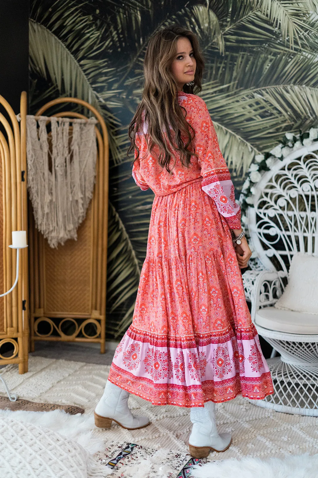 Wild Willow Maxi Skirt - Strawberry Fields