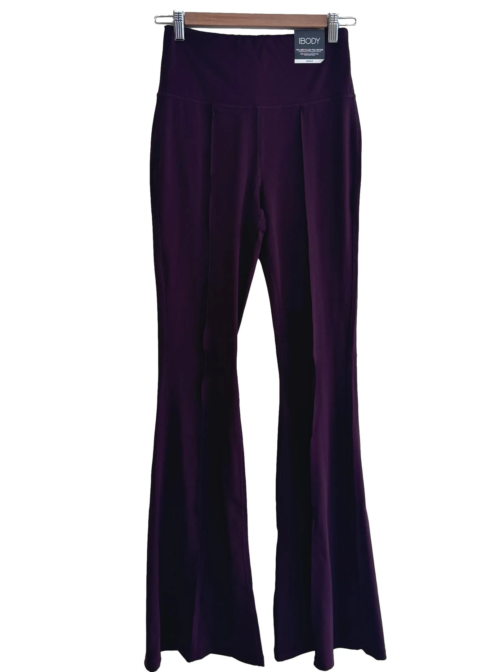 Wine Red Yoga Flare Pants