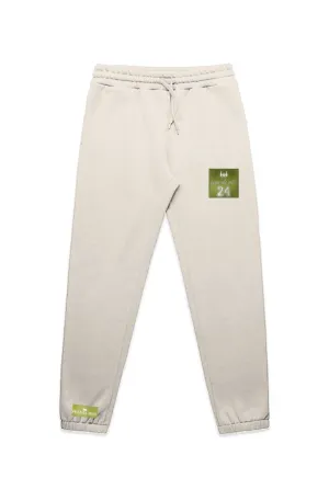 WOLFPACK UNLTD PREMIUM STENCIL TRACK PANTS | ECRU BEIGE