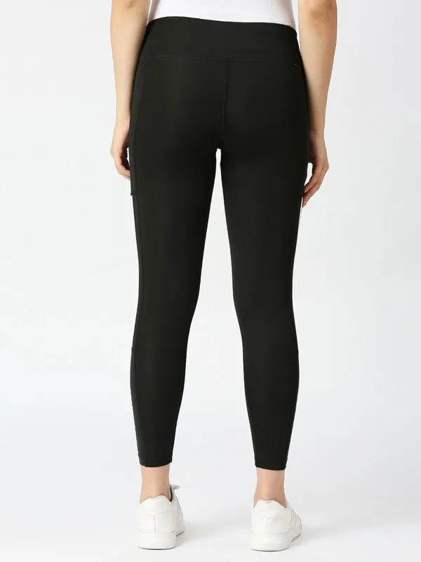 Women Black Solid Track Pant & Joggers - PLY OFF TRACK-BK