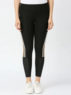 Women Black Solid Track Pant & Joggers - PLY OFF TRACK-BK