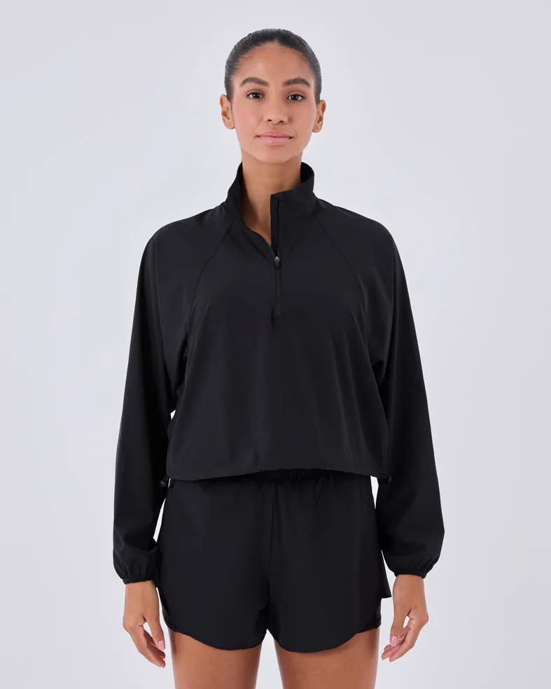 Womens Agility Half Zip Jacket Black Onyx 