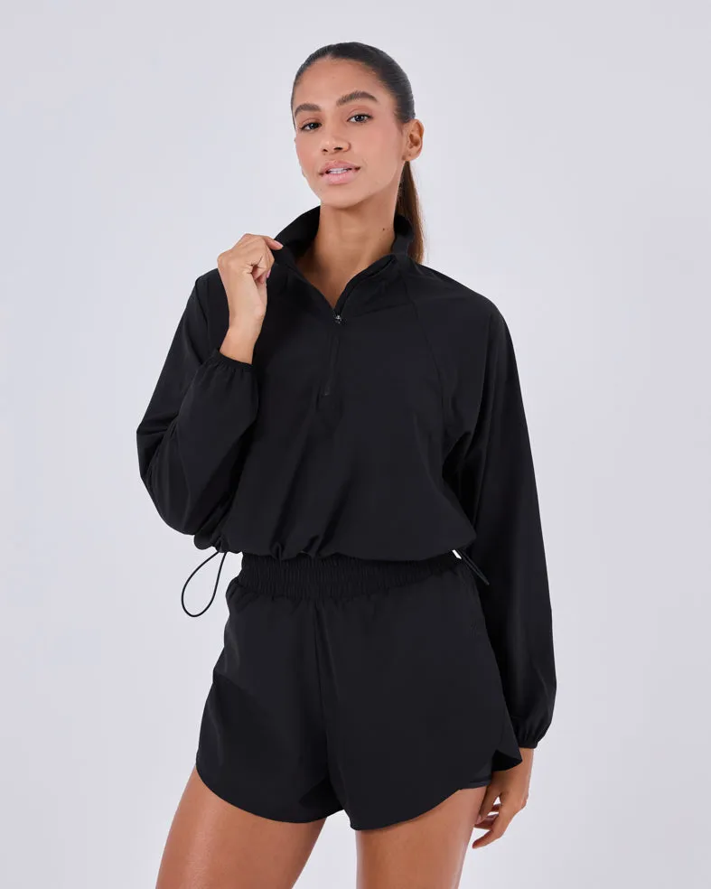 Womens Agility Half Zip Jacket Black Onyx 
