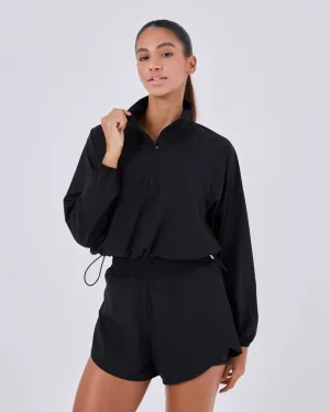 Womens Agility Half Zip Jacket Black Onyx 