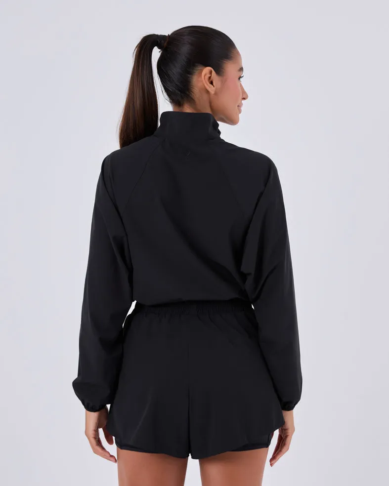 Womens Agility Half Zip Jacket Black Onyx 