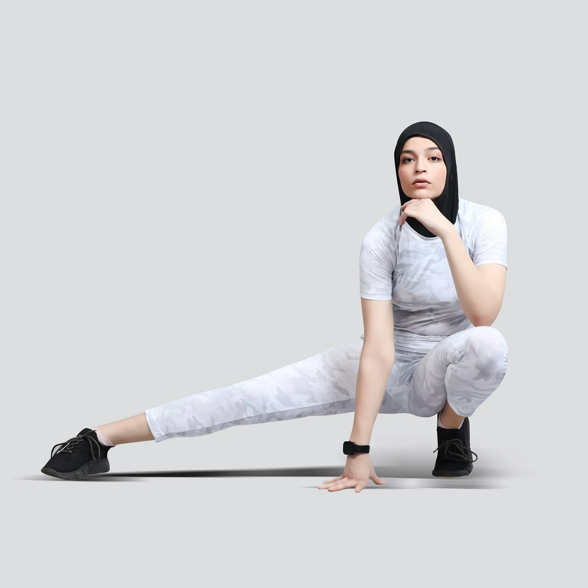 Women’s Camo Activewear Tracksuit - White
