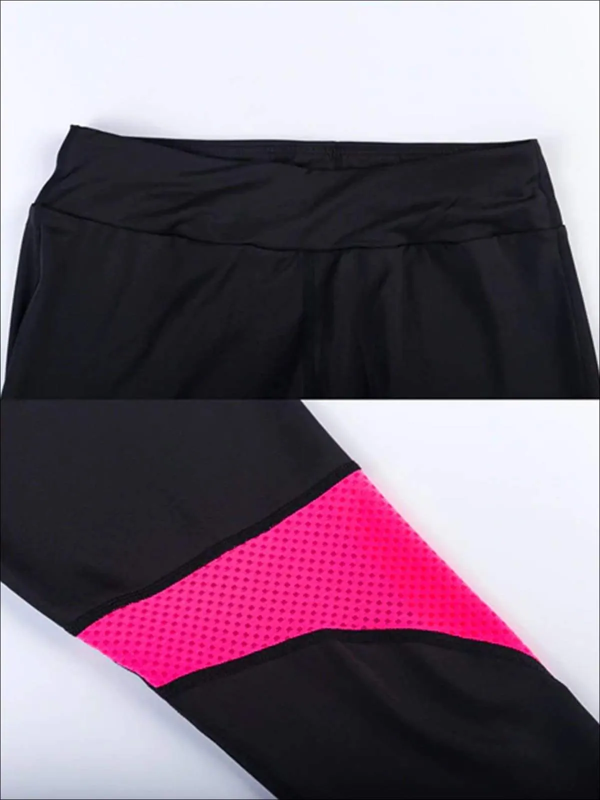 Women's Perforated Detail Workout Top & Leggings Set