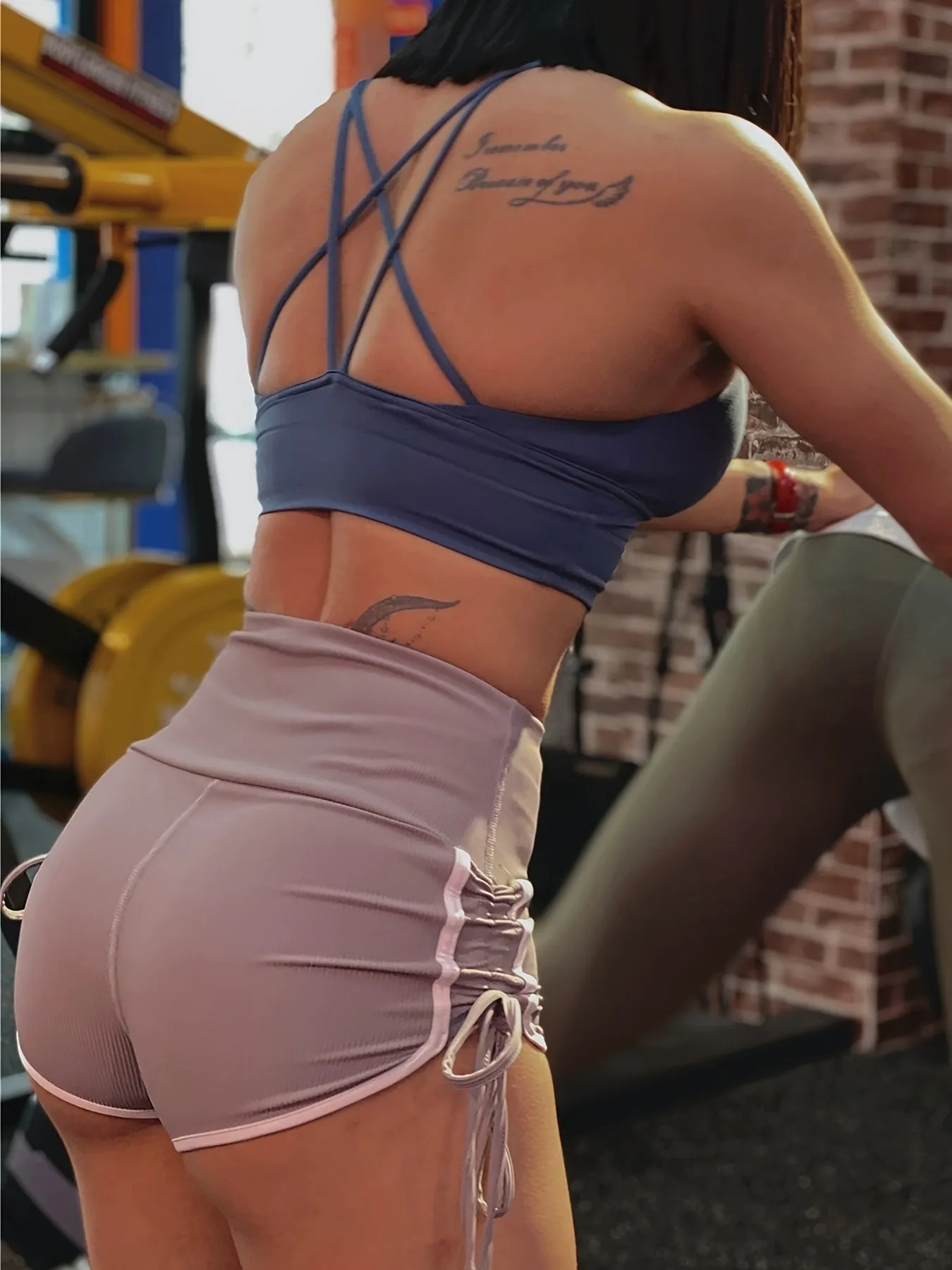 Women's Sexy Running Shorts with Side Drawstring for Yoga & Fitness - Activewear