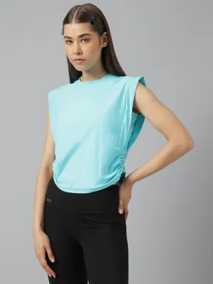 Women's side pull up crop top