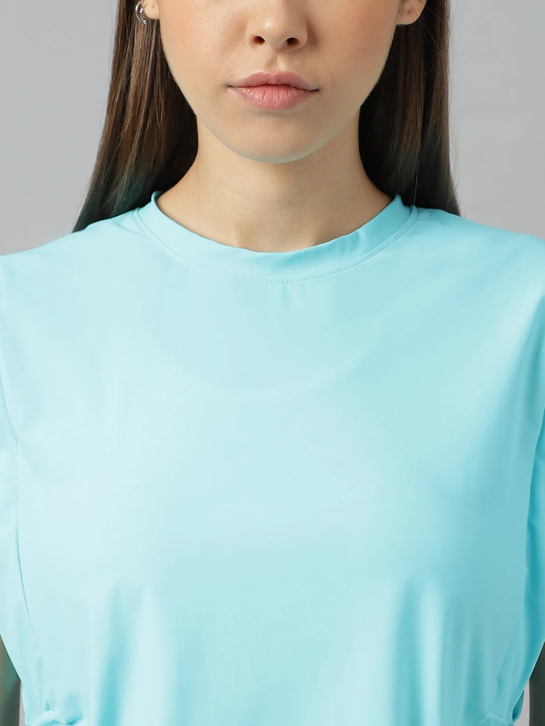 Women's side pull up crop top
