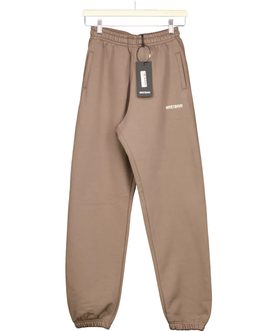 WRSTBHVR Beige Hera Sweatpants UK 8