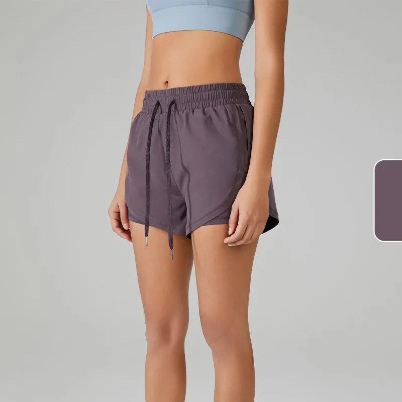 Yoga Shorts Women Fitness Top - Spandex Neon Elastic Running Workout Short Leggings for Ladies, Gym Sport Shorts Fitness Sportswear