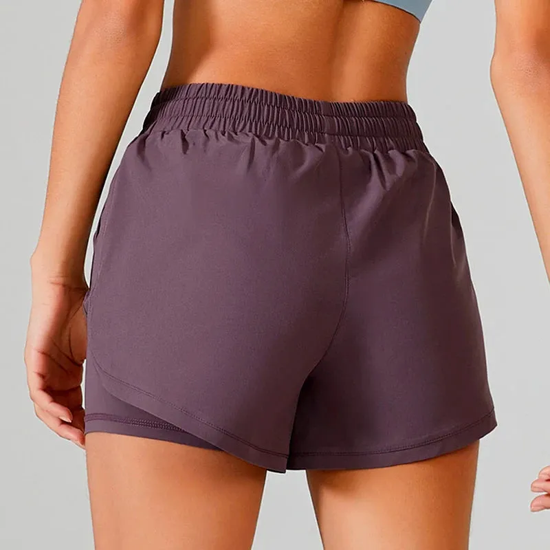 Yoga Shorts Women Fitness Top - Spandex Neon Elastic Running Workout Short Leggings for Ladies, Gym Sport Shorts Fitness Sportswear