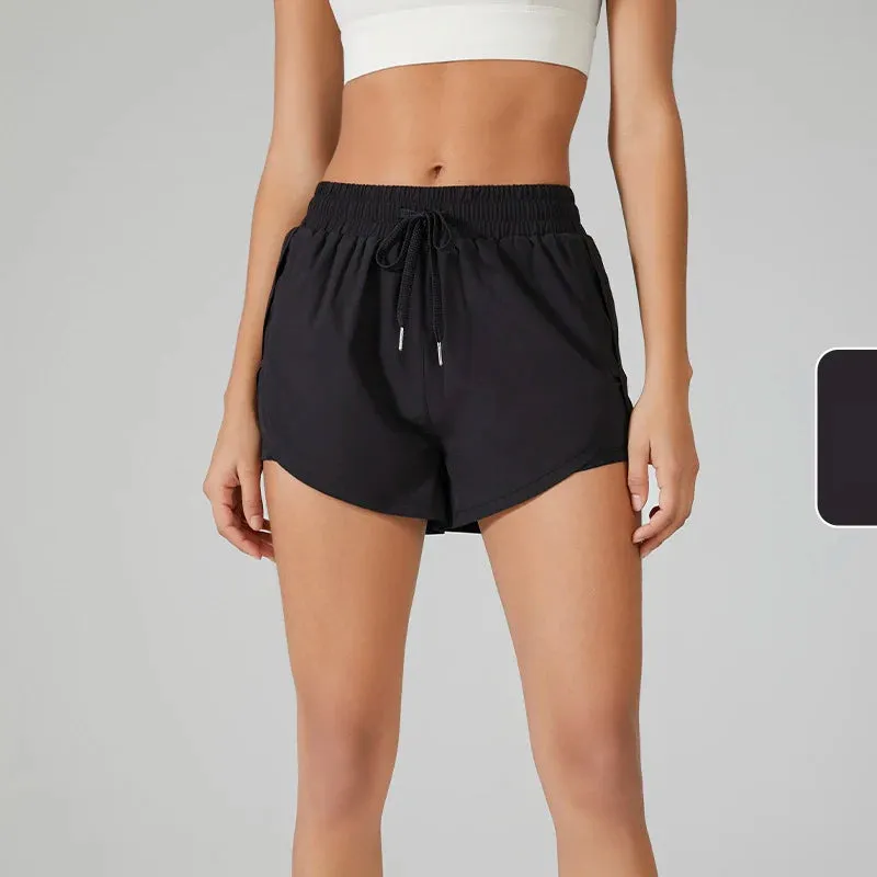 Yoga Shorts Women Fitness Top - Spandex Neon Elastic Running Workout Short Leggings for Ladies, Gym Sport Shorts Fitness Sportswear