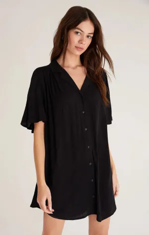 Z Supply Jayce Button Down Mini Shirt Dress