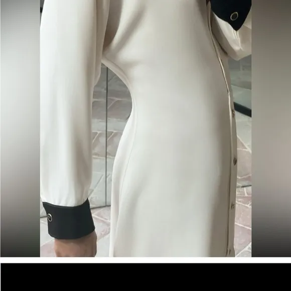 Zara contrast trim mini dress
