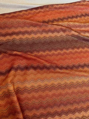 Zigzag Knit Fabric with Lurex - 4-Way Stretch for Fashionable Projects