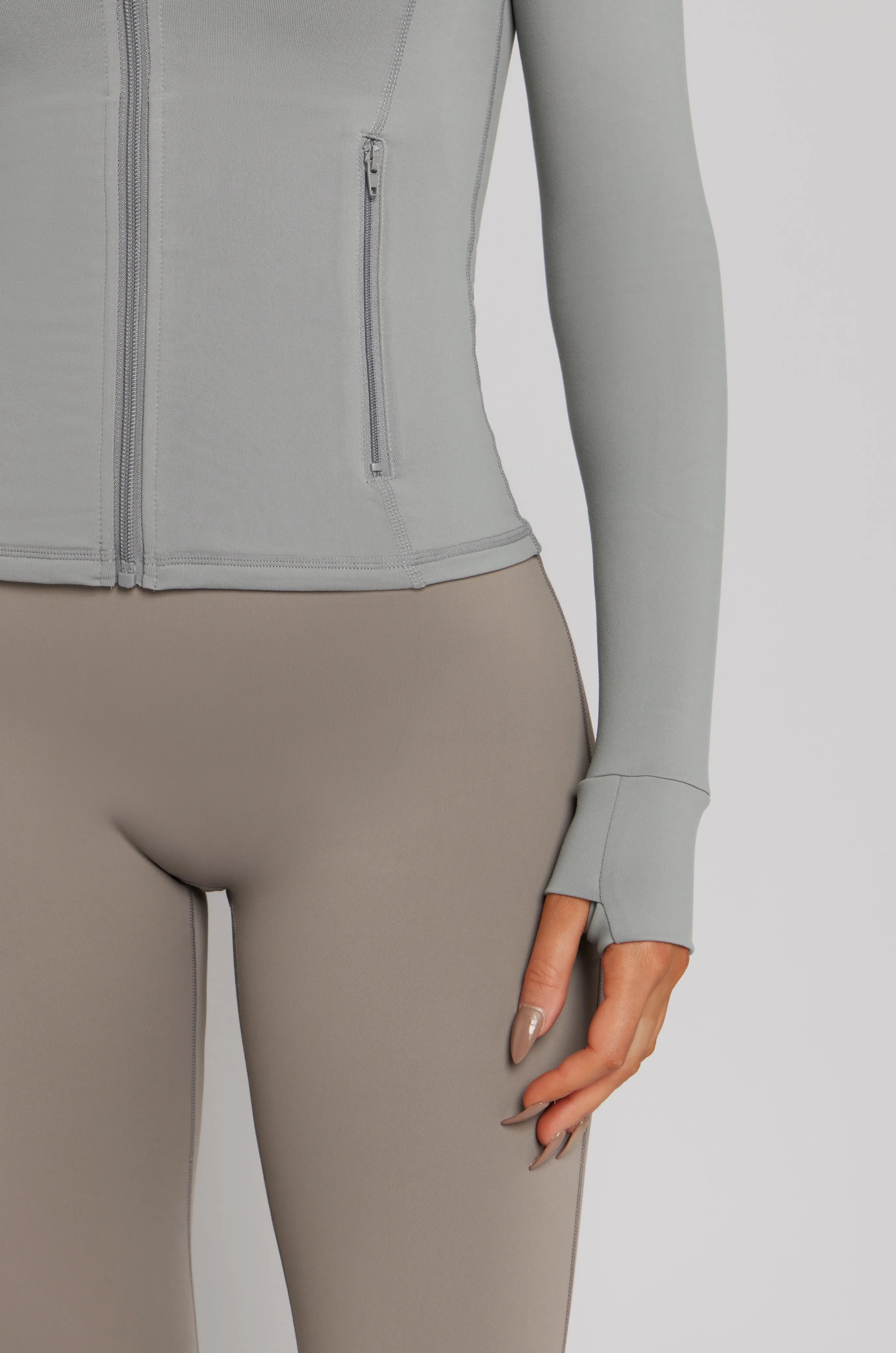 Zip Jacket - Light Grey