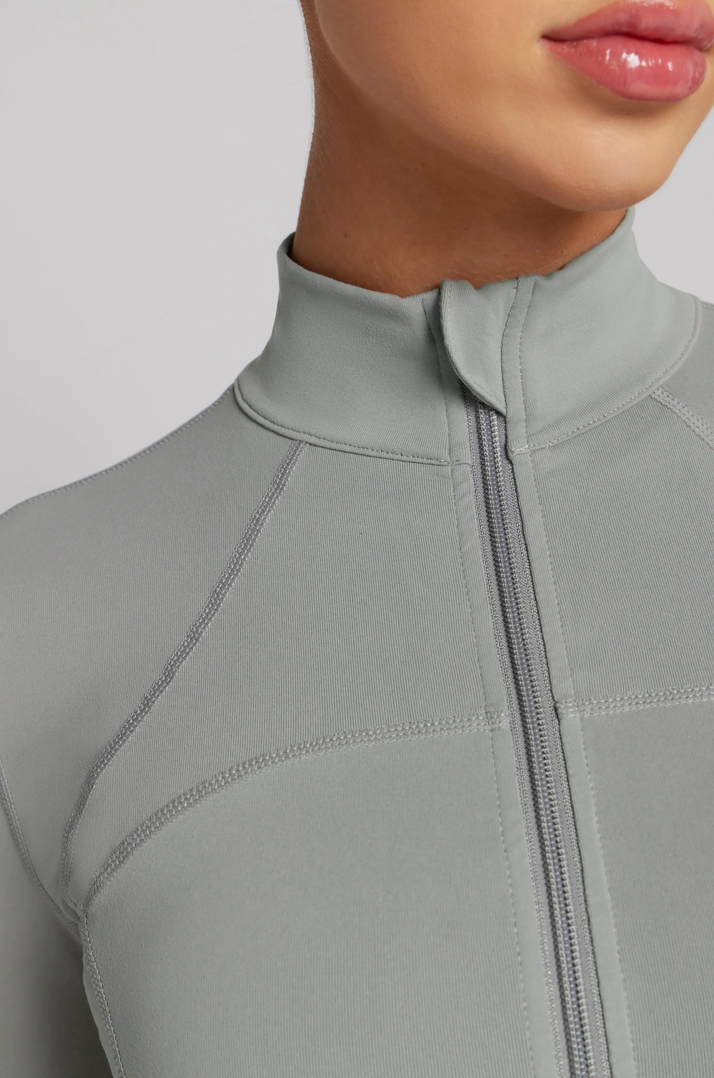 Zip Jacket - Light Grey