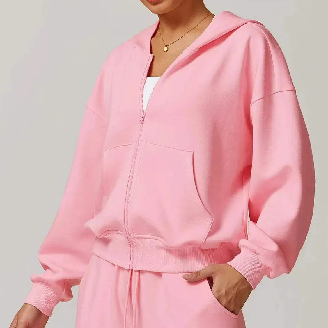 Zip Up Workout Sweatshirts Hoodies