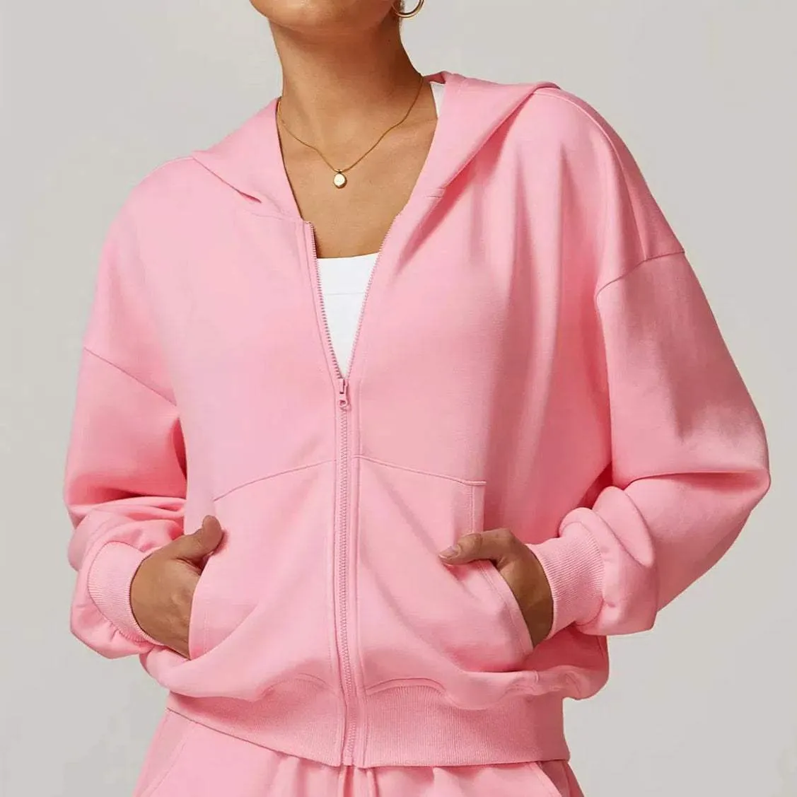 Zip Up Workout Sweatshirts Hoodies