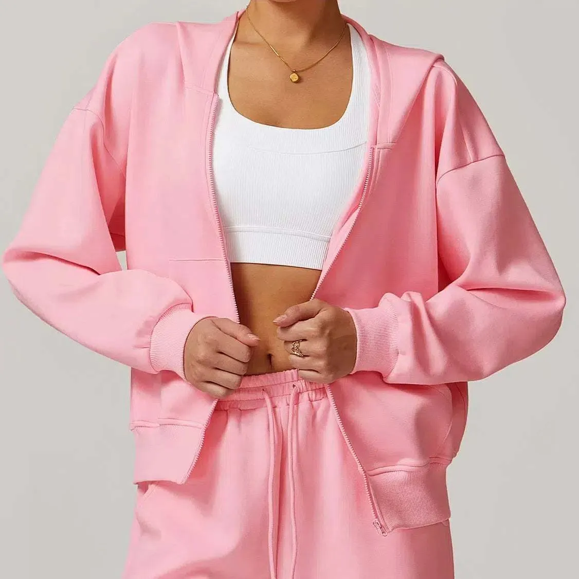 Zip Up Workout Sweatshirts Hoodies