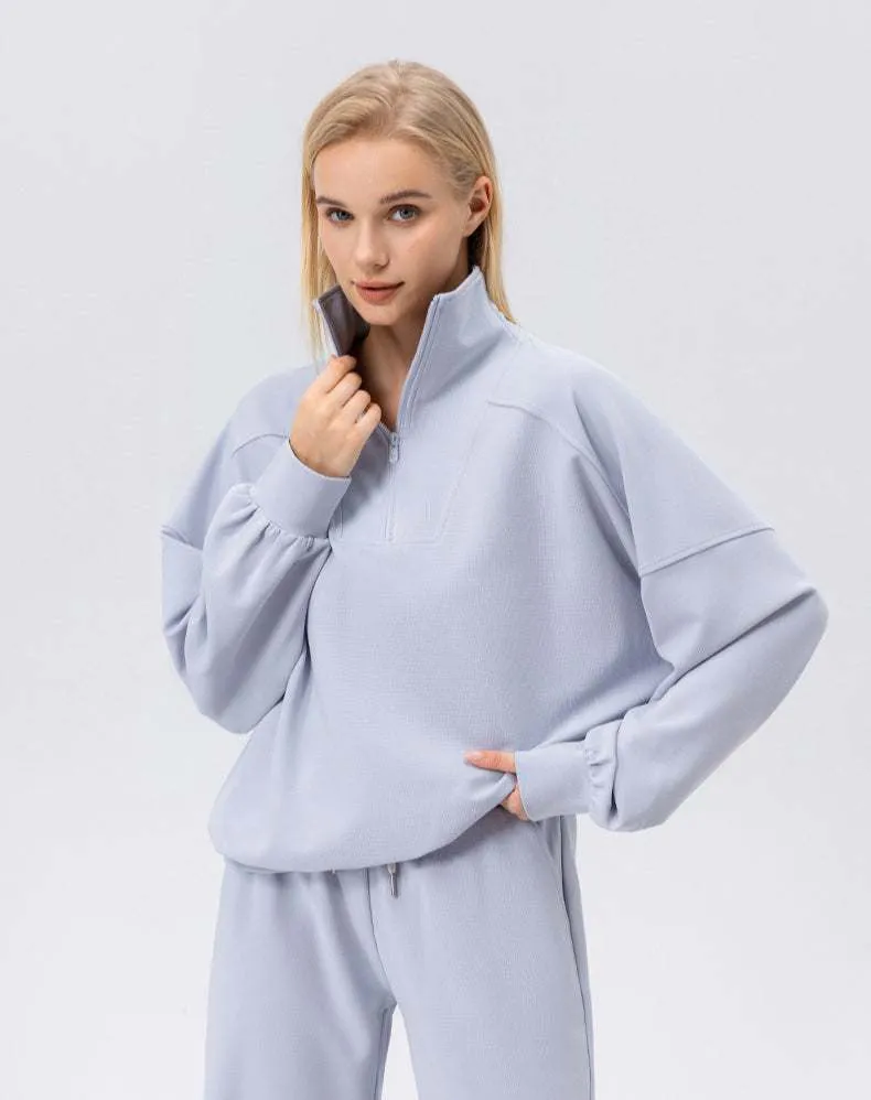 Zip Workout Hoodless Sweatshirt