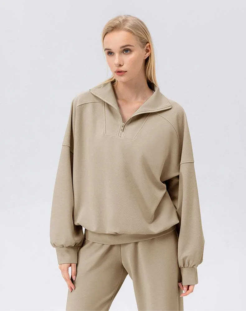 Zip Workout Hoodless Sweatshirt