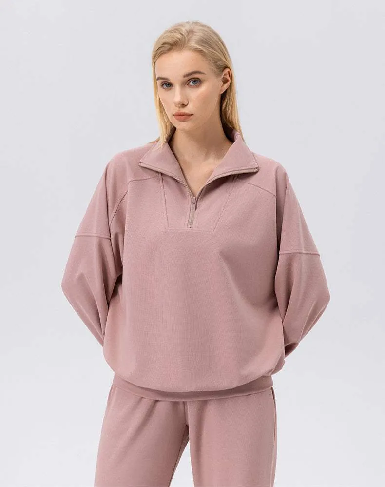 Zip Workout Hoodless Sweatshirt