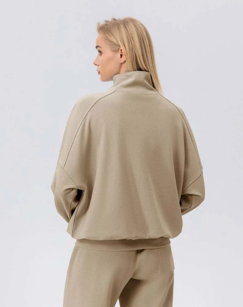 Zip Workout Hoodless Sweatshirt