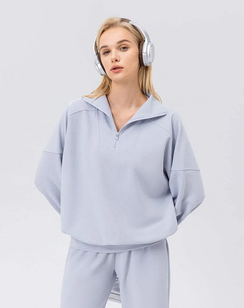 Zip Workout Hoodless Sweatshirt