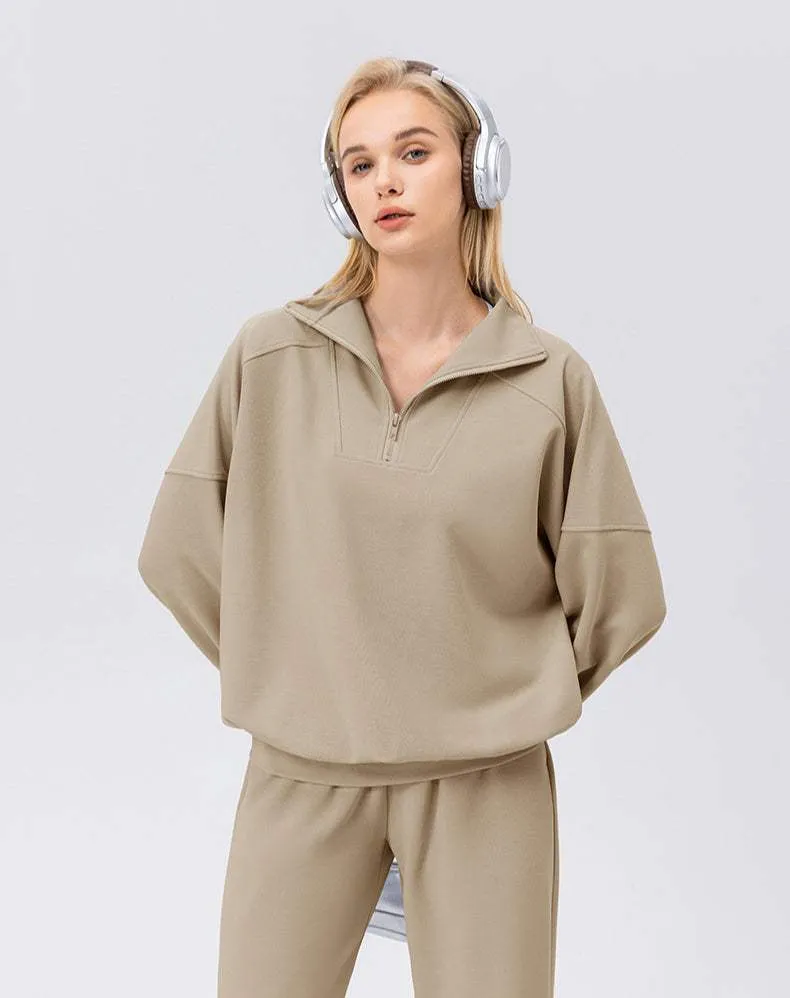 Zip Workout Hoodless Sweatshirt