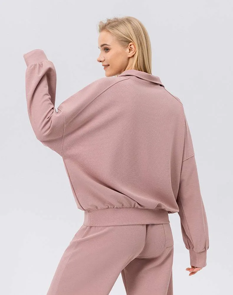 Zip Workout Hoodless Sweatshirt