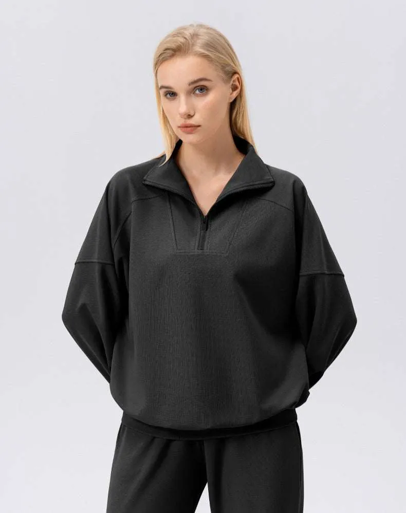 Zip Workout Hoodless Sweatshirt