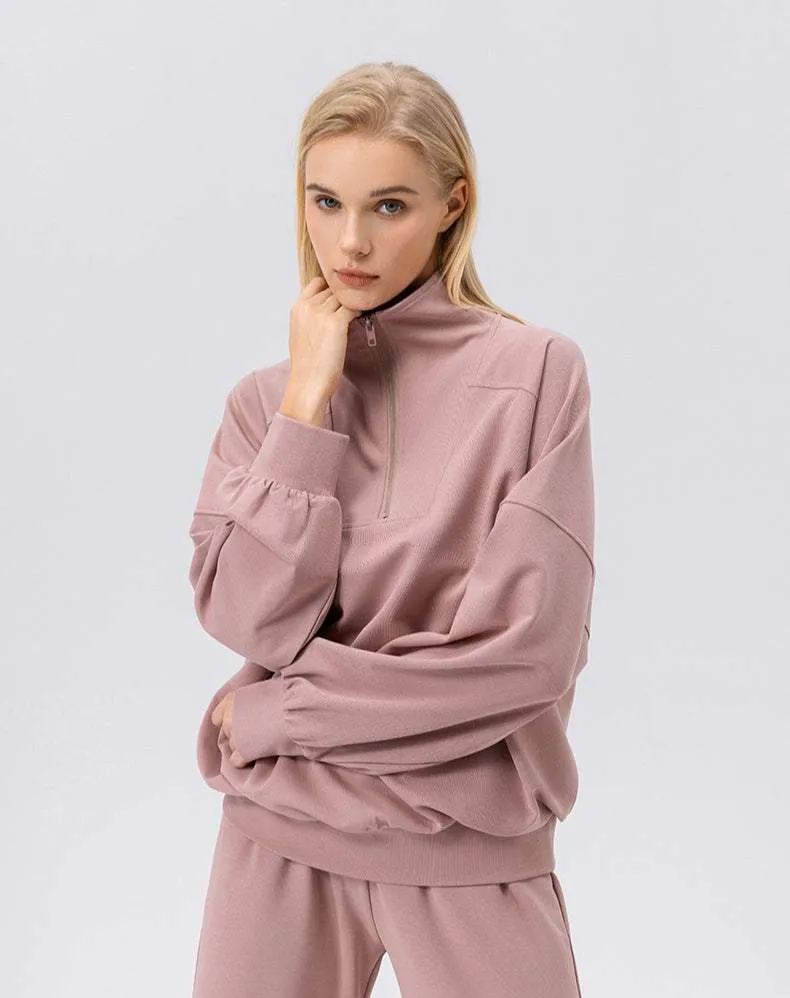 Zip Workout Hoodless Sweatshirt