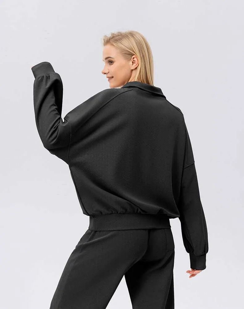 Zip Workout Hoodless Sweatshirt