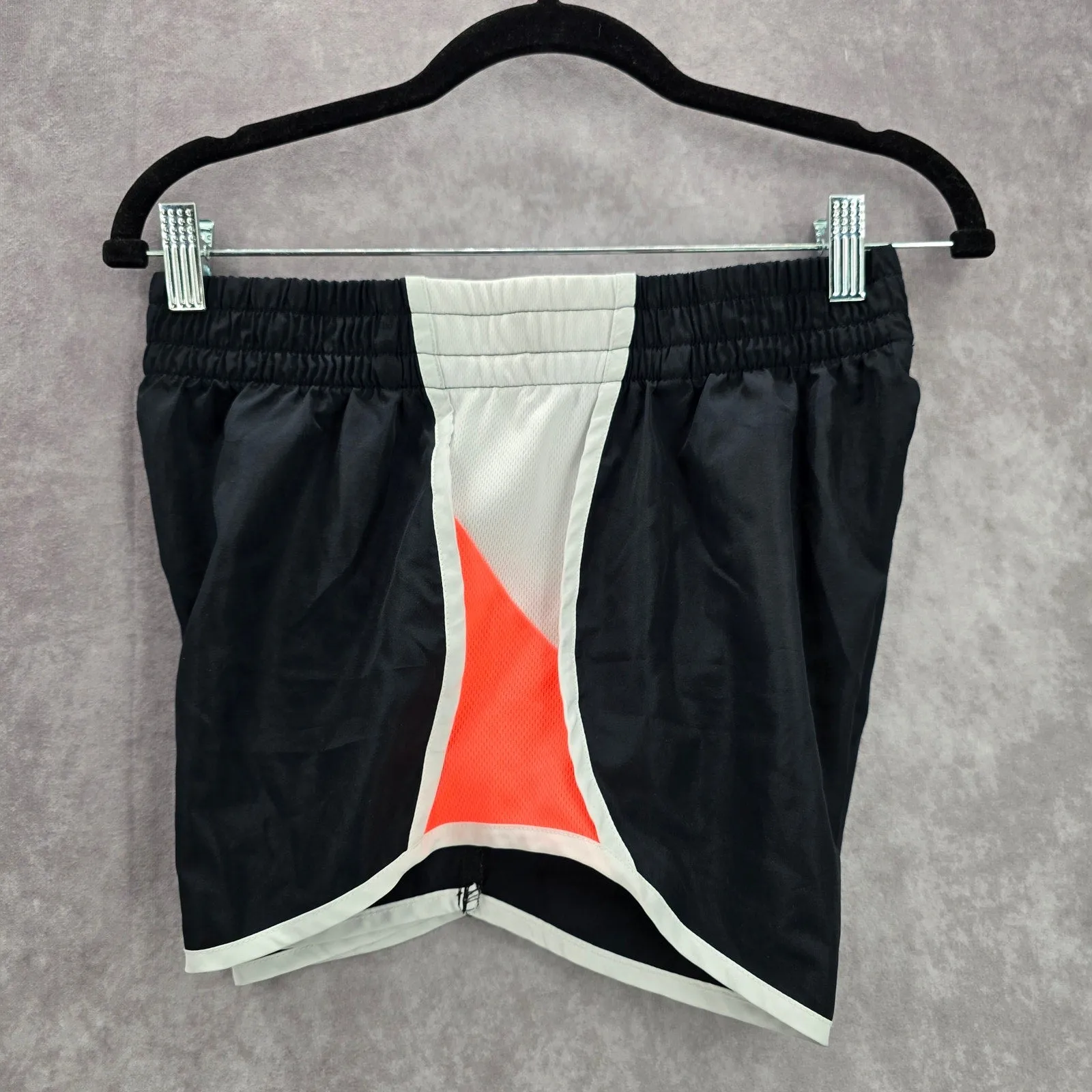 Zone Pro Black Orange Running Jogger Activewear Shorts Bottoms Pants Medium