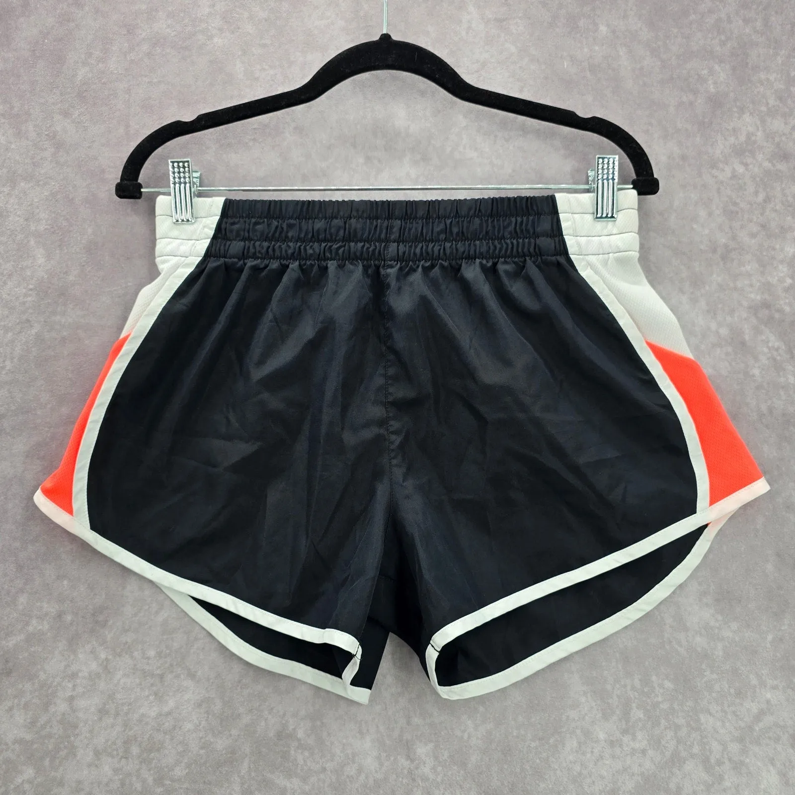 Zone Pro Black Orange Running Jogger Activewear Shorts Bottoms Pants Medium