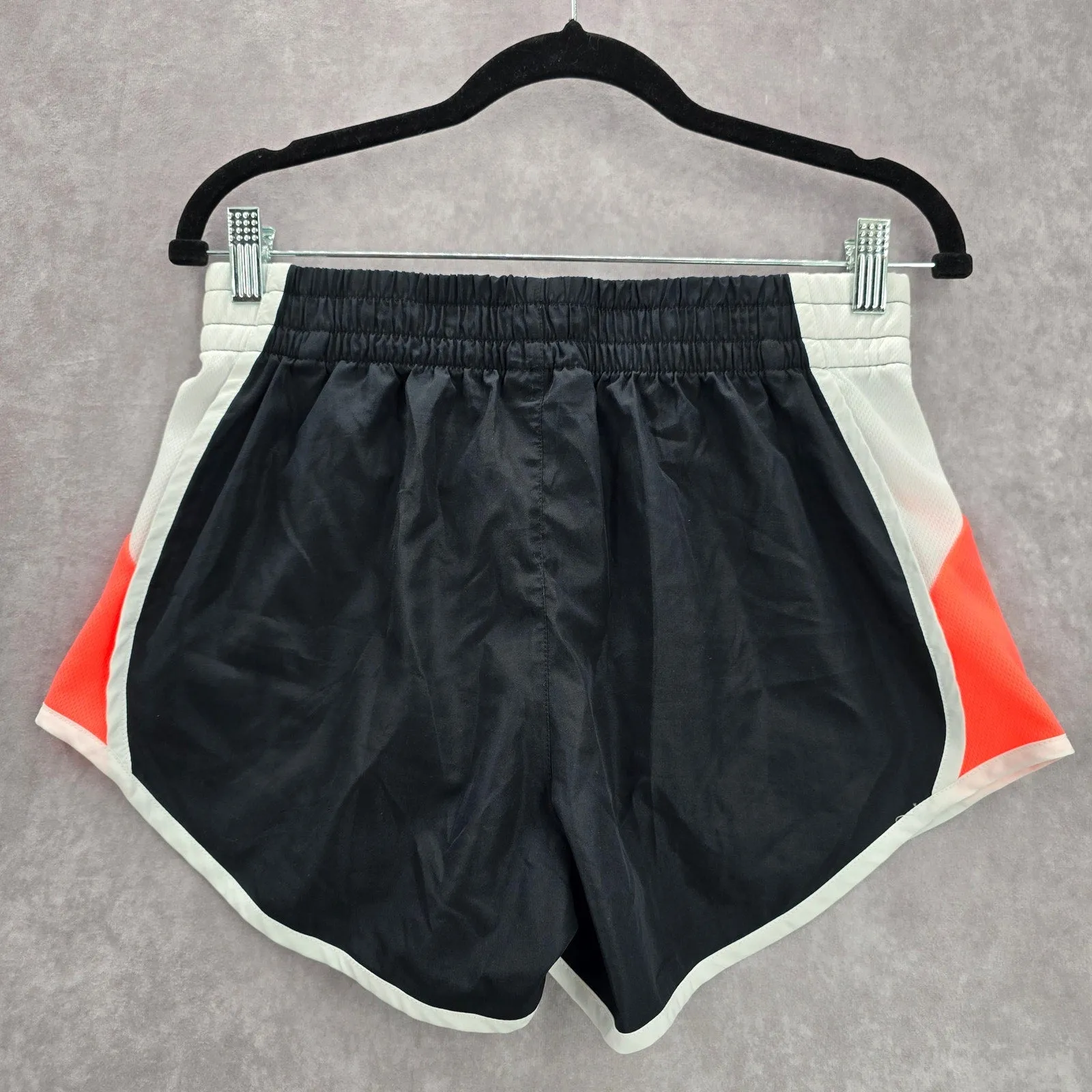 Zone Pro Black Orange Running Jogger Activewear Shorts Bottoms Pants Medium